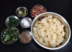 Potato Peanut Bhaji