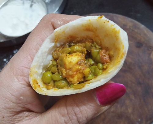 Paneer Matar Cone