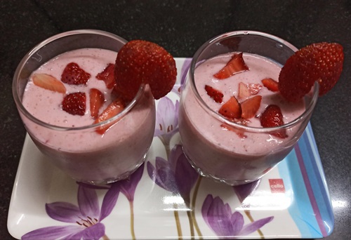  Strawberry ice cream shake