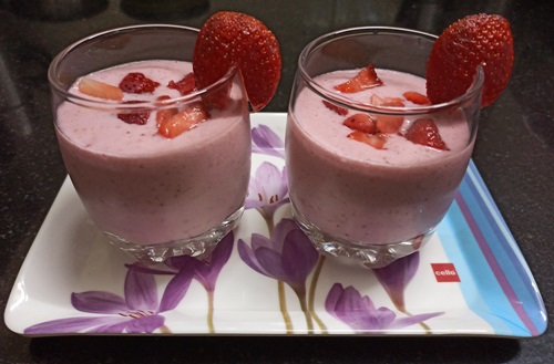  Strawberry ice cream shake